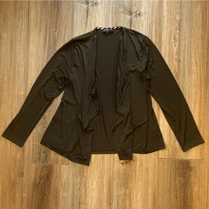 Deep Brown Jones New York Open Front Women’s Cardigan